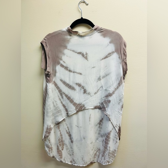 Young Fabulous & Broke Tie-Dye Sleeveless Top - Brown and White - Picture 7 of 7